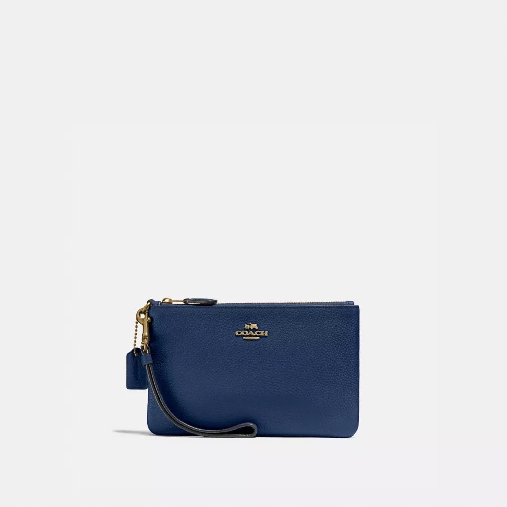 Brand New Blue Coach Wristlet